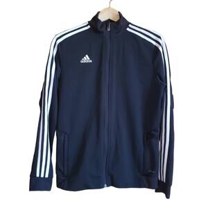 Adidas Women's Climalite Textured Sweatshirt Full Zip Black Medium